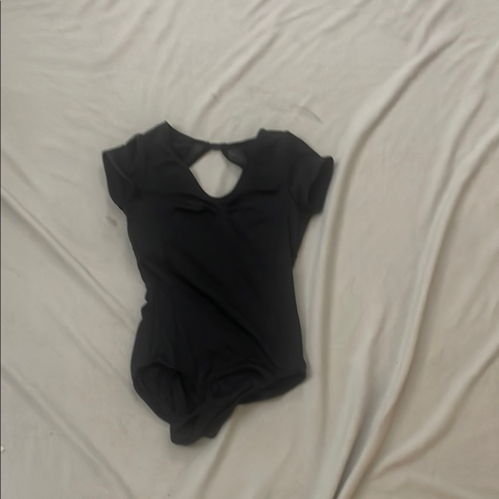 Black dance leotard